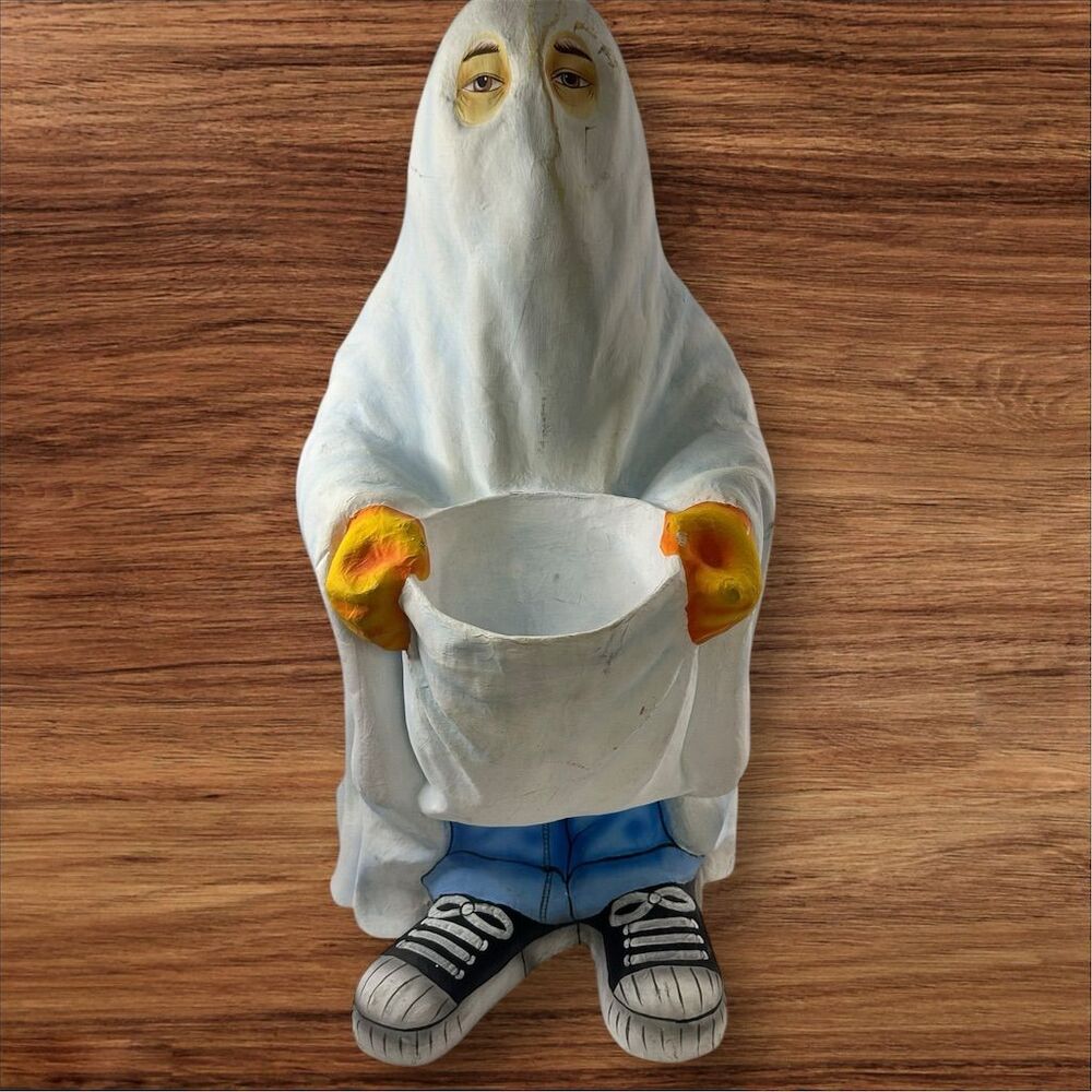 Vintage Dept 56 Halloween‎ Ghost Trick Or Treater Figure approx 3’ tall Decor